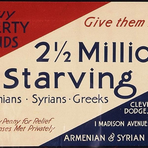 Armenian and Syrian Relief poster 